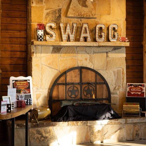 Casino Night entrance with SWAGG sign